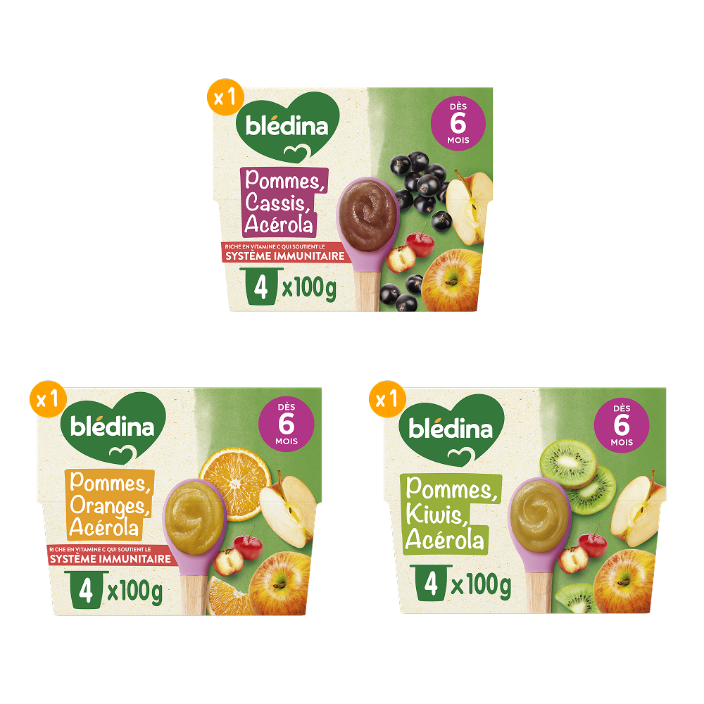 Coupelles Fruits - Lot Multi-variétés Fruits Acérola x3