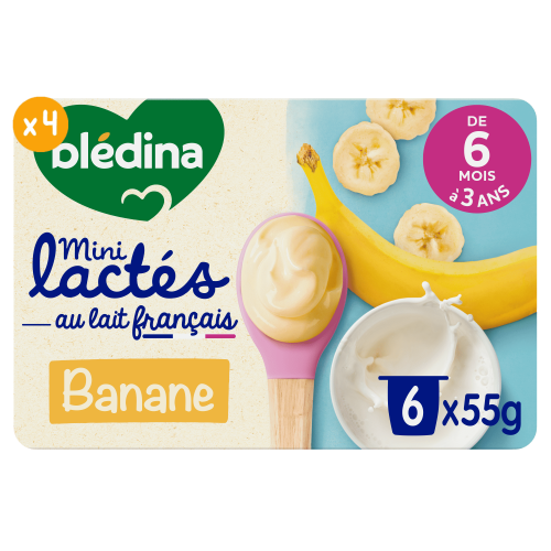 Mini Lactés Banane - Lot x4