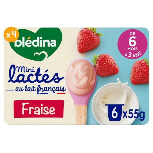 Mini Lactés Fraise - Lot x4