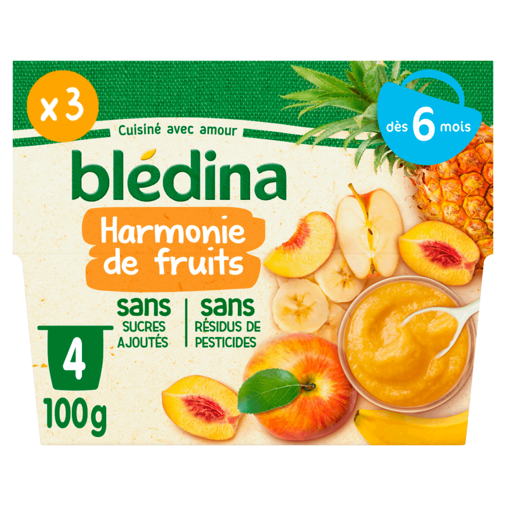 Coupelles Fruits Harmonie de fruits - Lot x3