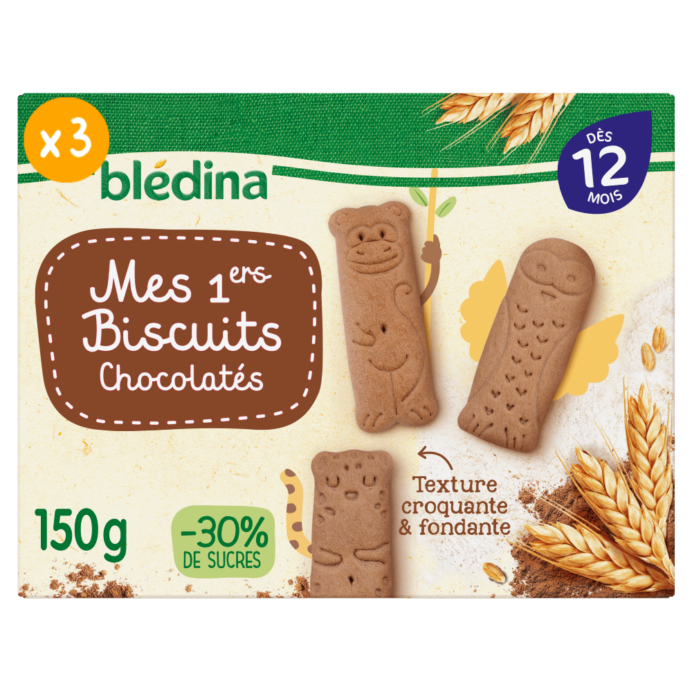 Mes Premiers Biscuits Chocolatés - Lot x3