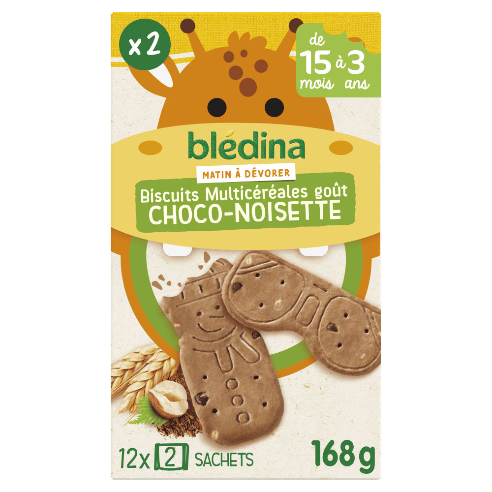 Matin à dévorer - Biscuits Multicéréales Choco Noisette - Lot x2