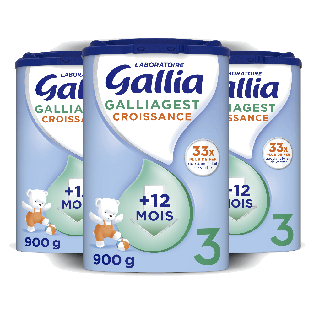 Galliagest Croissance - 900g - Lait infantile - Lot x3