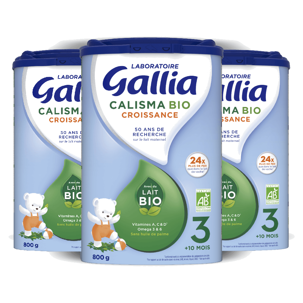 Calisma Bio Croissance - 800g - Lait infantile - Lot x3