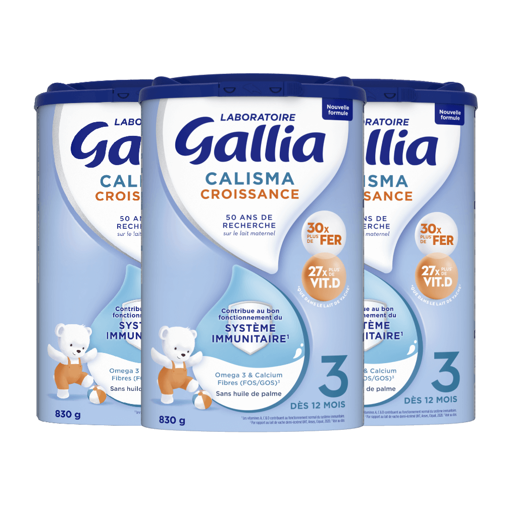 Calisma Croissance - 830g - Lait infantile - Lot x3