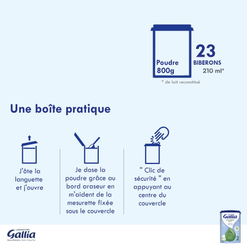 Galliagest 1er âge - 820g - Lait infantile - Lot x3
